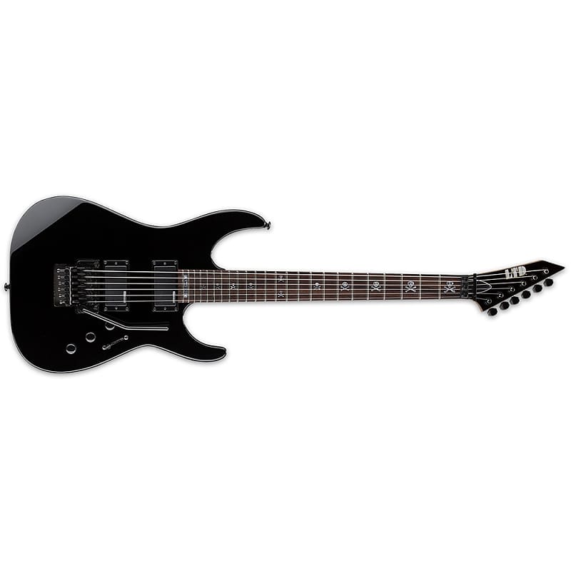 ESP LTD KH-202 Caution Kirk Hammett Signature Black w/ Graphic image 2