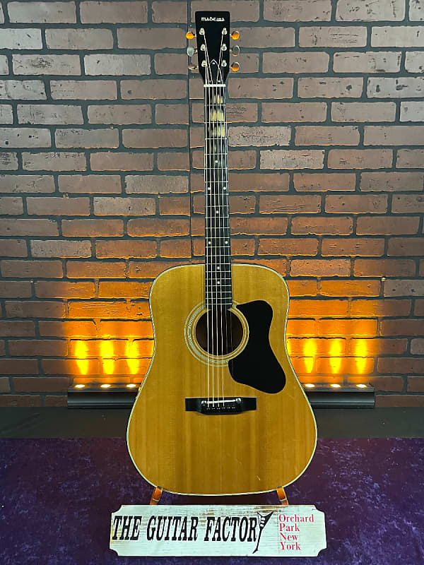 1970's Madeira (by Guild) A20 Acoustic Guitar Natural Reverb