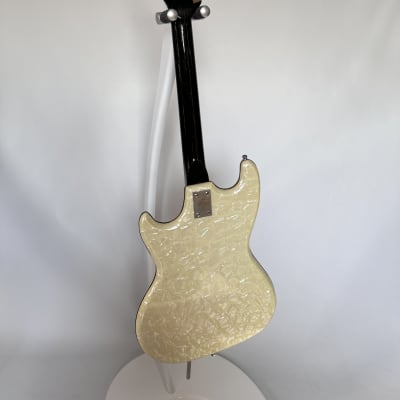 Isana solidbody guitar 1960s - pearloid vinyl image 6