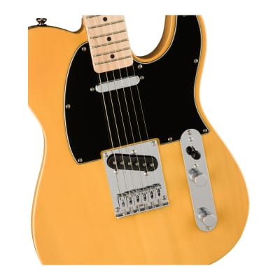 Fender Squier Affinity Series Telecaster 6-String Electric Guitar with Maple Fingerboard (Right-Handed, Butterscotch Blonde) image 4