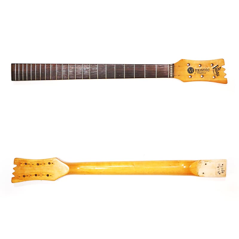 1966 Mosrite The Ventures Model Mark V Vintage Electric Guitar Neck – Rare Original ’66 MK V German Carve Ventures II Part Made in Bakersfield CA (B802) image 1