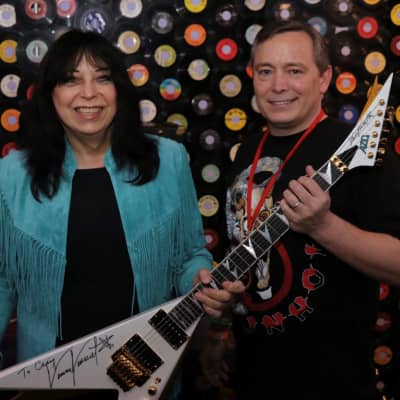 AZG Vinnie Vincent Guitar from Hell 2010 ish - White / Gold image 2