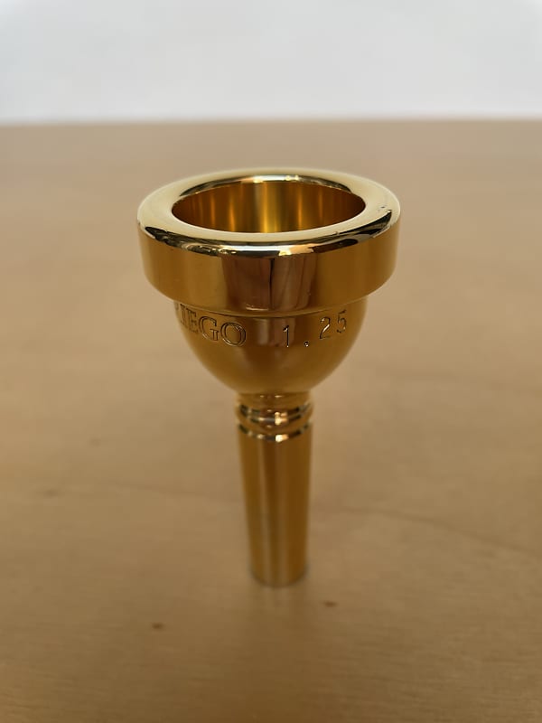 Griego Griego 1.25 gold bass trombone mouthpiece. Reverb