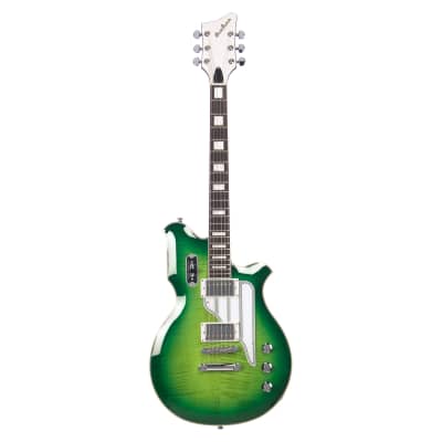 Airline Guitars MAP FM Greenburst Flame - Upgraded Vintage Reissue Electric Guitar - NEW! image 6