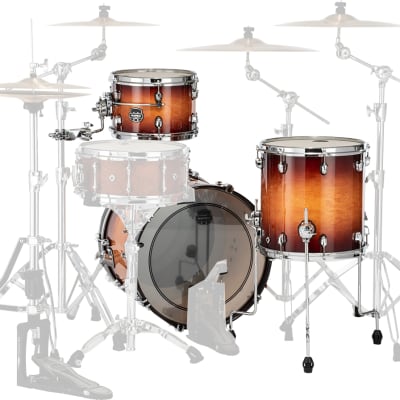 MAPEX - SE401XHPO Saturn Evolution Hybrid Straight Ahead 3 Pezzi Exotic Sunburst image 3