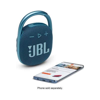 JBL Clip 4: Portable Speaker with Bluetooth - Waterproof and Dustproof Feature (Blue) image 1