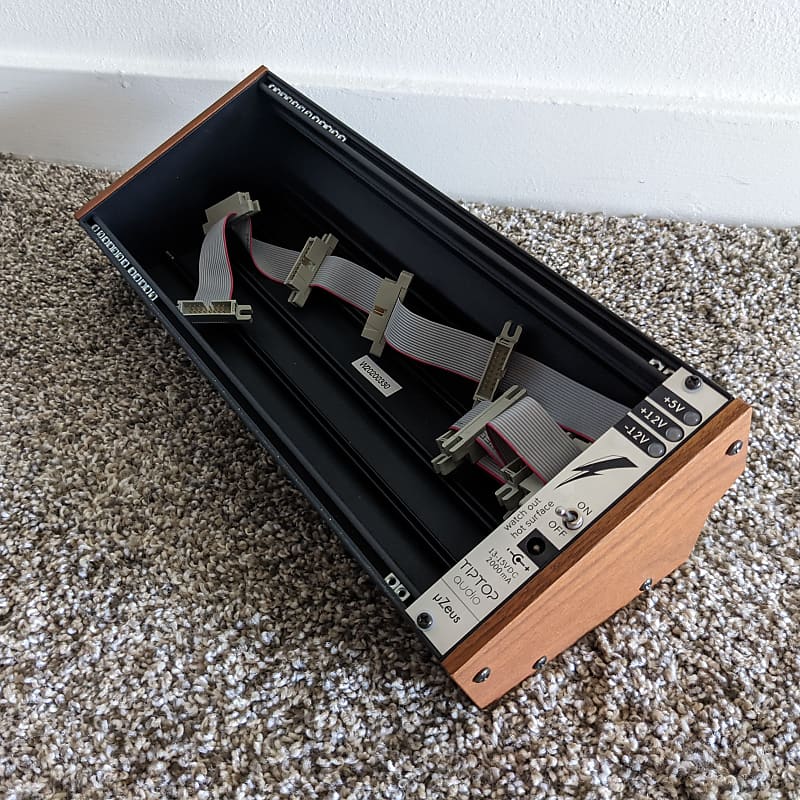 Tiptop Audio uZeus with Flying Bus Boards + Moog 62 HP Rack Reverb