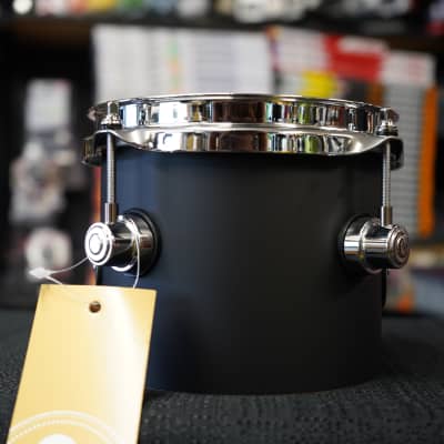 DW Design Series 6" Pure Maple Shell Tom - Black Satin Finish | 5x6" image 7