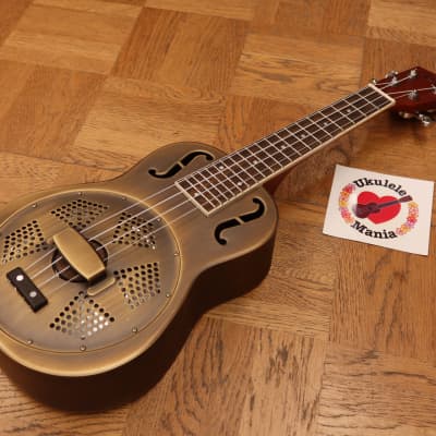 Aiersi Antiqued Brass Concert Resonator with f-Holes #4976 image 2