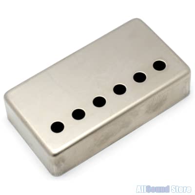 53mm Pole Spacing NICKEL SILVER Humbucker Guitar Pickup Cover - RAW, UNPLATED