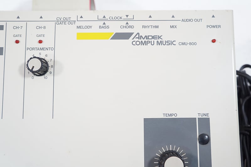 AMDEK CMU-800 COMPU MUSIC Analog Synthesizer Drum Machine CV