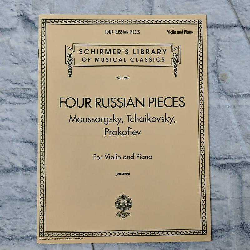 Four Russian Pieces Moussorgsky, Tchaikovsky, Prokofiev For | Reverb