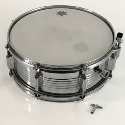 Vintage Groove Percussion Metal Steel Power Snare Drum 6”x14” Rare Acoustic Drum image 4