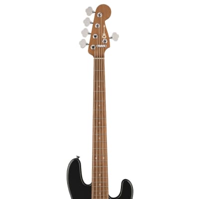 Charvel Pro-Mod San Dimas Bass PJ V - Metallic Black w/ Caramelized Maple FB image 5
