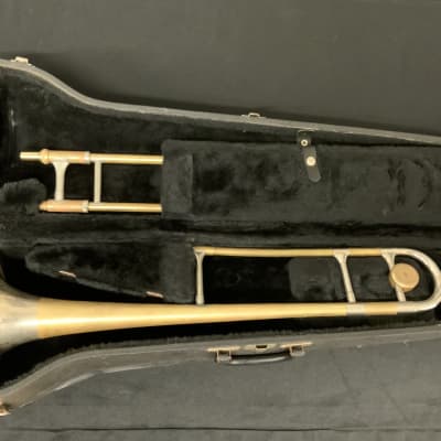 F.E. Olds Studio Model Trombone Vintage Late 40s-Early 50s  Los Angeles - Raw Brass image 2