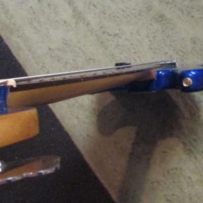 FENDER Squier Standard Jazz Electric Bass Guitar w/Blue matching h/s sold AS IS image 15