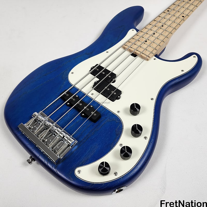 Sadowsky MetroLine 5-String Bass Hybrid PJ 21HP5 Ocean Blue Transparent Ash  Maple 7.94lbs #1530-22