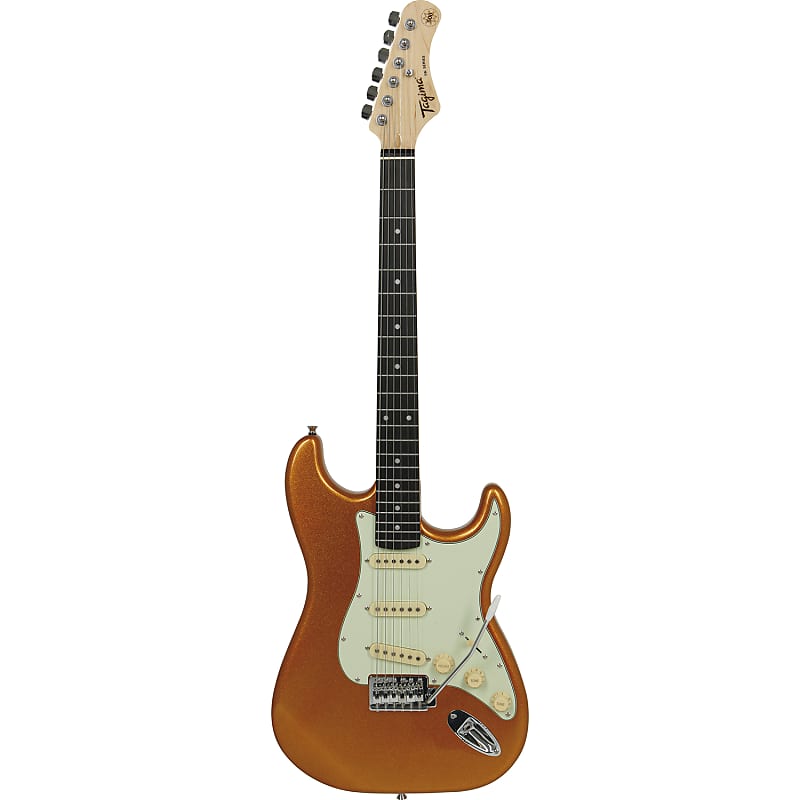 Tagima TG-500 Guitar, Basswood Body w/ Maple Neck, Metallic Gold image 1