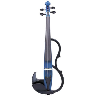 Yamaha SV200KBLU Silent Violin in Ocean Blue Instrument Only image 1