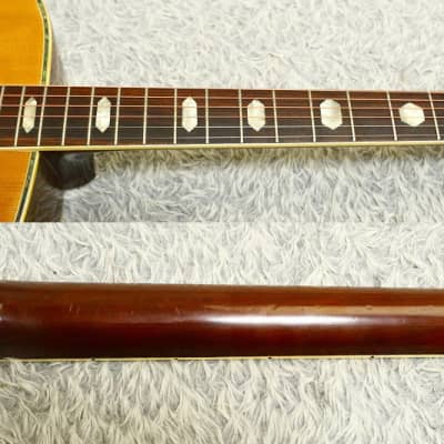 Vintage 1970's made Japan vintage Acoustic Guitar Westone W-40 Jacaranda body Made in Japan image 17