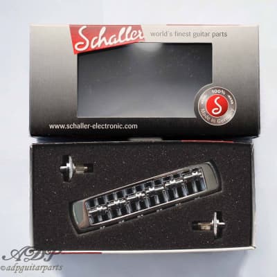 Schaller STM Nashville Type Bridge with 6 adjustable Roller Saddles Replace Gibson TuneOMatic Nickel image 2