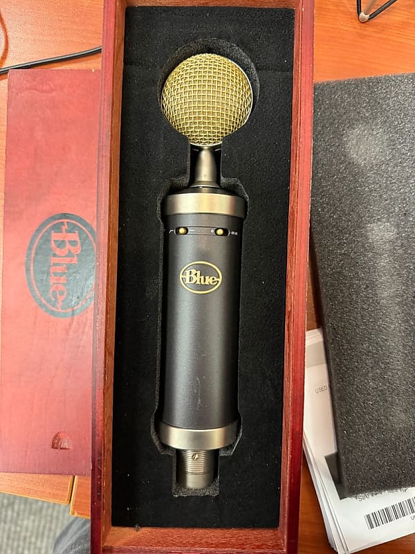 Used blue store baby bottle mic