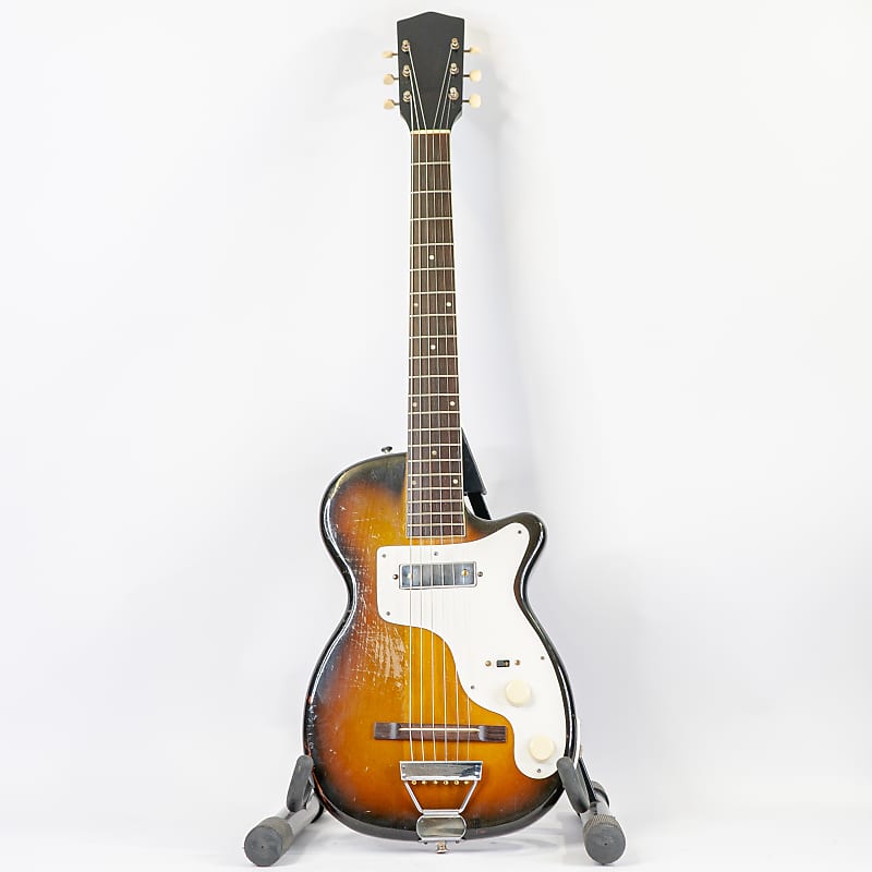 Rare Color! Early 50s Harmony Stratotone H-44 Sunburst w/ Brazilian  Rosewood FB, Case