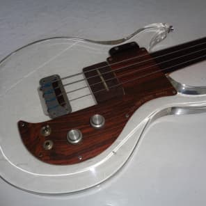Ampeg Dan Armstrong Fretless Bass Clear 1971