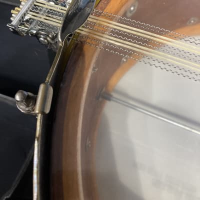 Ludwig & Ludwig 1932 - 14x6.5" No. 242. "Super Ludwig" Solid Walnut Shell Snare Drum, (Restored) 70's Throw-Off image 22