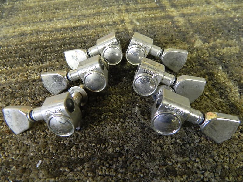 Grover Rotomatic Tuners, Tulip Tip c.1985 - Nickel image 1