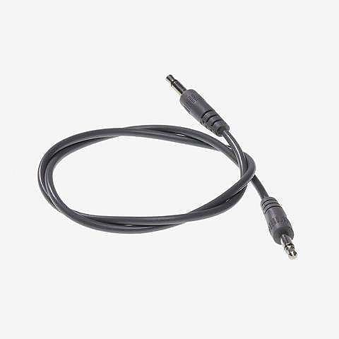 ALM-PC001x60 Pack of 5 x 60cm 3.5mm patch cables - BLACK image 1