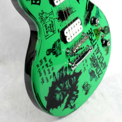 Custom Painted and Upgraded  Epiphone LP Special ll -Aged and Worn With Graphics and Matching Headstock Bild 3