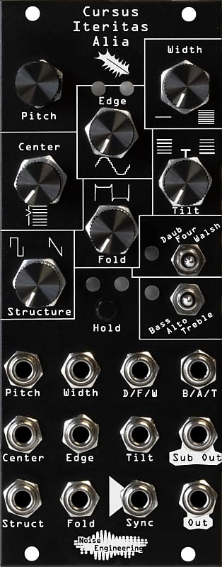 Noise Engineering Cursus Iteritas Alia Wavetable Oscillator Eurorack Module - Black image 1