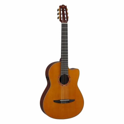 Yamaha NCX3C Cedar Top Classical Nylon String Acoustic Electric Guitar - Natural image 1