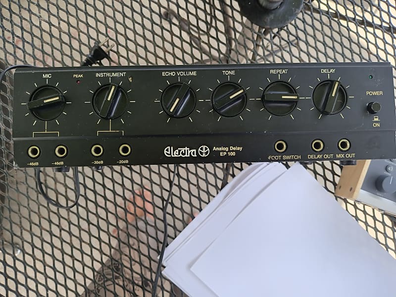 Electra Vintage Analog delay /echo 1980s - Black | Reverb