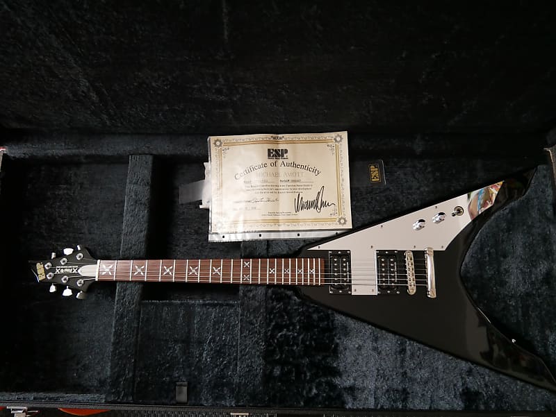 LTD Michael Amott NINJA V シグネチャーモデル ESP Michael Amott Signature Ninja Black Electric Guitar