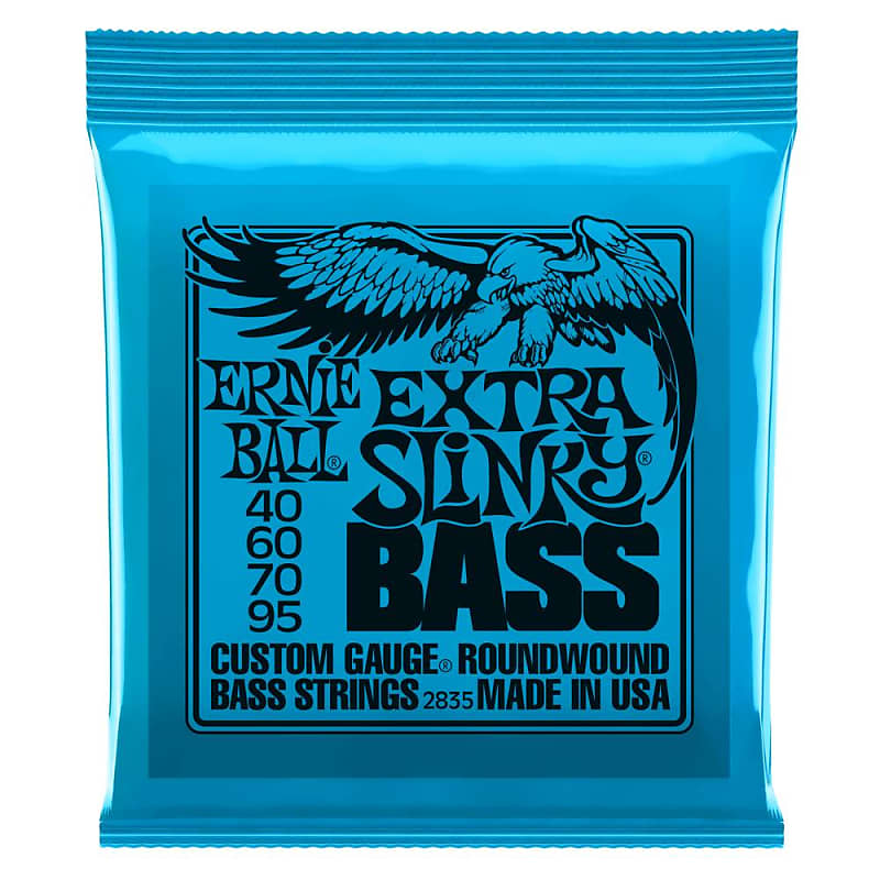 Ernie Ball 2835 Extra Slinky 4-String Bass Set, Long Scale 40-95 image 1