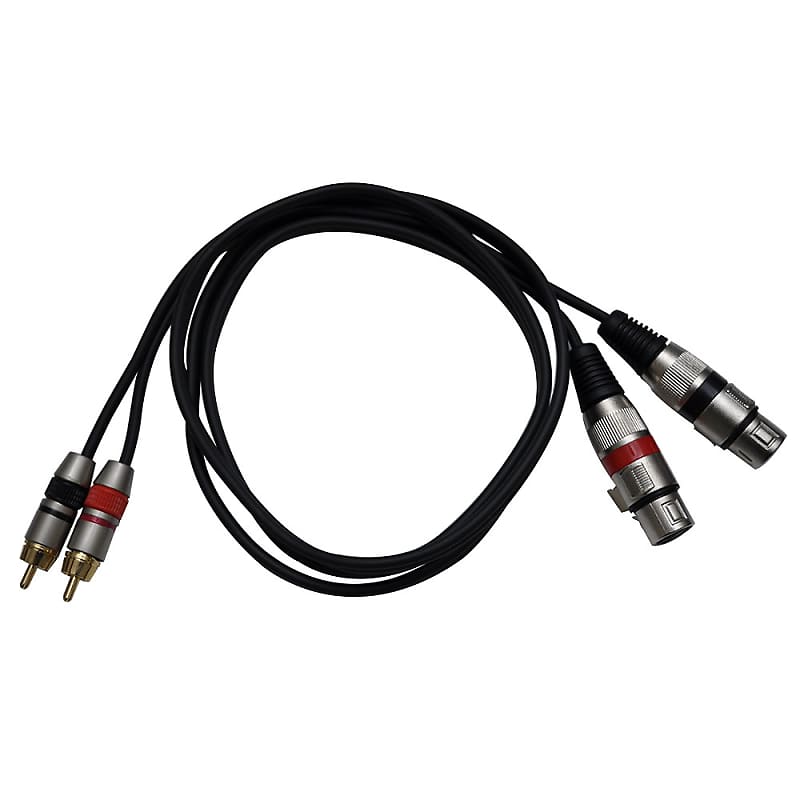 Cable Xlr Rca Stereo, Cable 2 Xlr Rca, Stereo Patch Cord