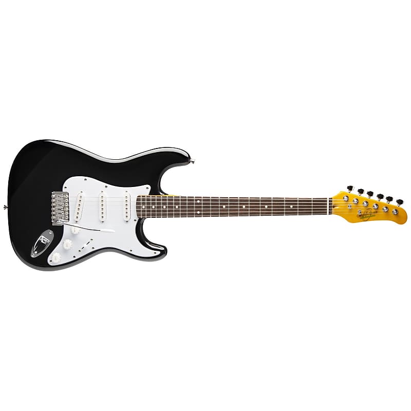 Oscar Schmidt OS-300-BK-A Strat-style Electric Guitar (Black) OS300 image 1