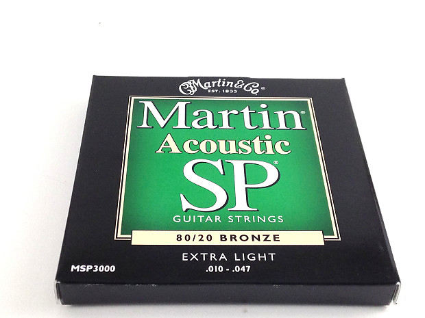 Martin MSP-3000 SP 80/20 Bronze Extra Light Acoustic Strings image 1