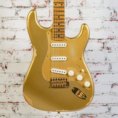 Fender - Custom Shop Limited Edition - '55 Bone Tone - Stratocaster Electric Guitar - Aged HLE Gold - w/ Hardshell Case - x0346 image 1