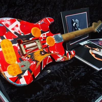 Fender Custom Shop EVH  Frankenstein Replica Eddie Van Halen and Chip Ellis Masterbuilt Hand Signed image 11