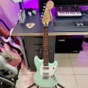 Modified Squier Bullet Mustang HH with Laurel Fretboard, Limited Edition Surf Green Finish