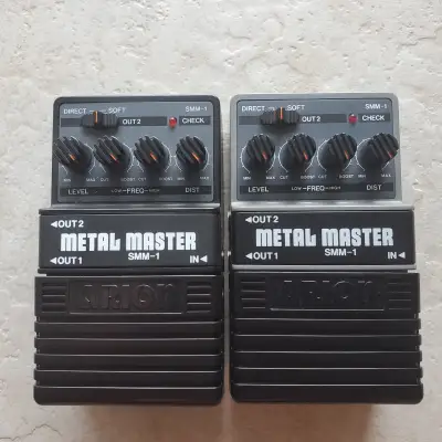 Arion Metal Master SMM-1 X2 Collector's Pair - Early MIJ JAPAN AND MISL Sri Lanka Variants / Clones Of The BOSS HM-2 Circuit With Extra Output Options image 4