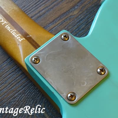 aged RELIC nitro Telecaster ALDER loaded body Seafoam Green Fender '64 Pickups bridge image 19