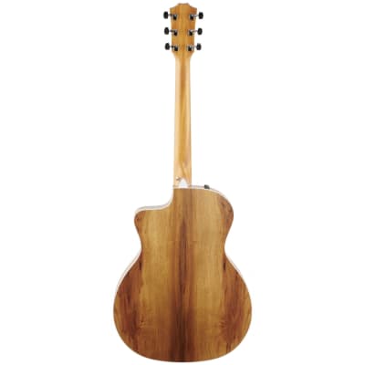 Taylor 214ce Koa Acoustic-Electric Guitar (with Hard Bag), Natural image 6