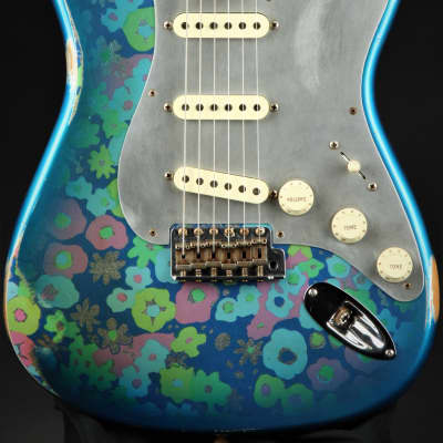 Fender Custom Shop Limited Edition El Diablo Strat Relic - Aged Blue Flower image 1