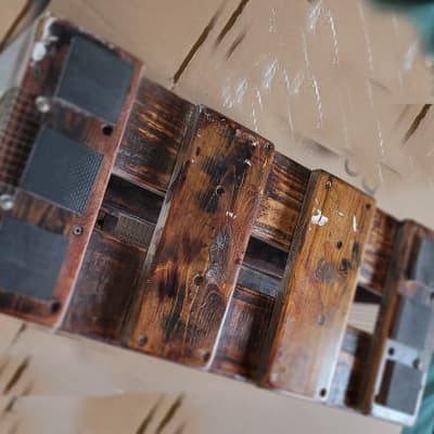 Handmade Antiqued Relic-ed White Wooden 3U Rack #7 “Animal Cage” image 10