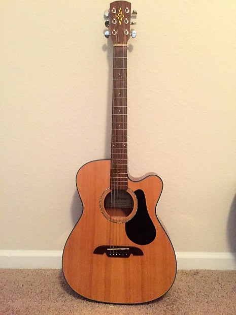 Alvarez RF20SC (Acoustic Electric Cutaway Folk) W/ Case | Reverb