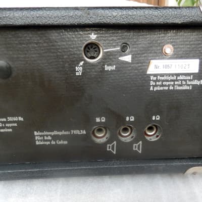 Vintage Dynacord Bass KING T RARE Valve Amplifier Great Bass Guitar Amp 1970's image 7
